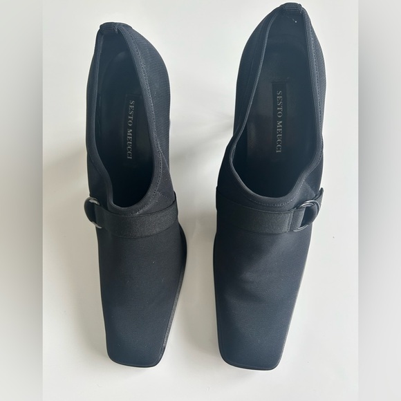 Sesto Meucci Black Buckle Heels - Picture 2 of 5